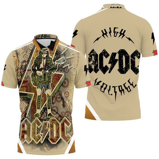 Simonandcool Acdc Angus Young Highway To Hell Polo Shirt
