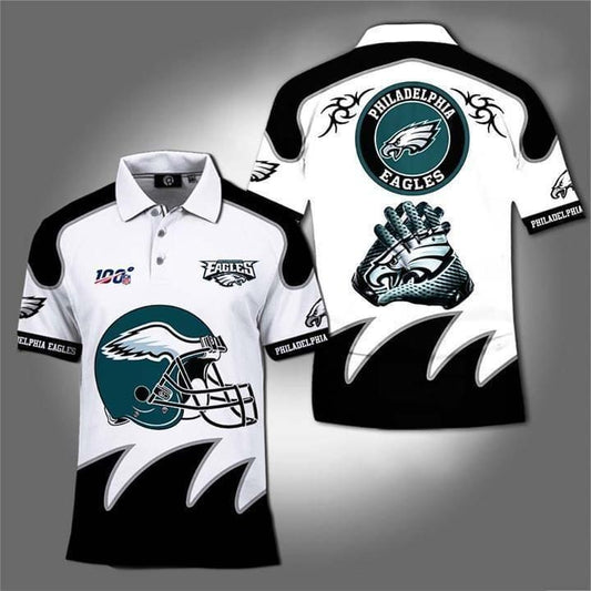 Simonandcool 100Th Philadelphia Eagles For Eagles Fan 3D Polo Shirt, Jersey