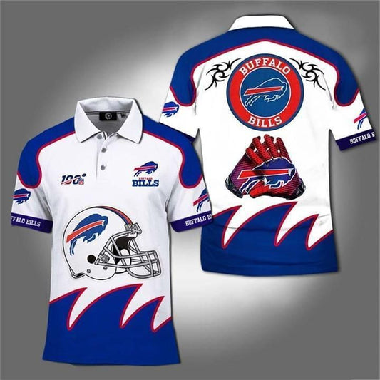 Simonandcool 100Th Nfl Buffalo Bills For Football Fan 3D Polo Shirt, Jersey