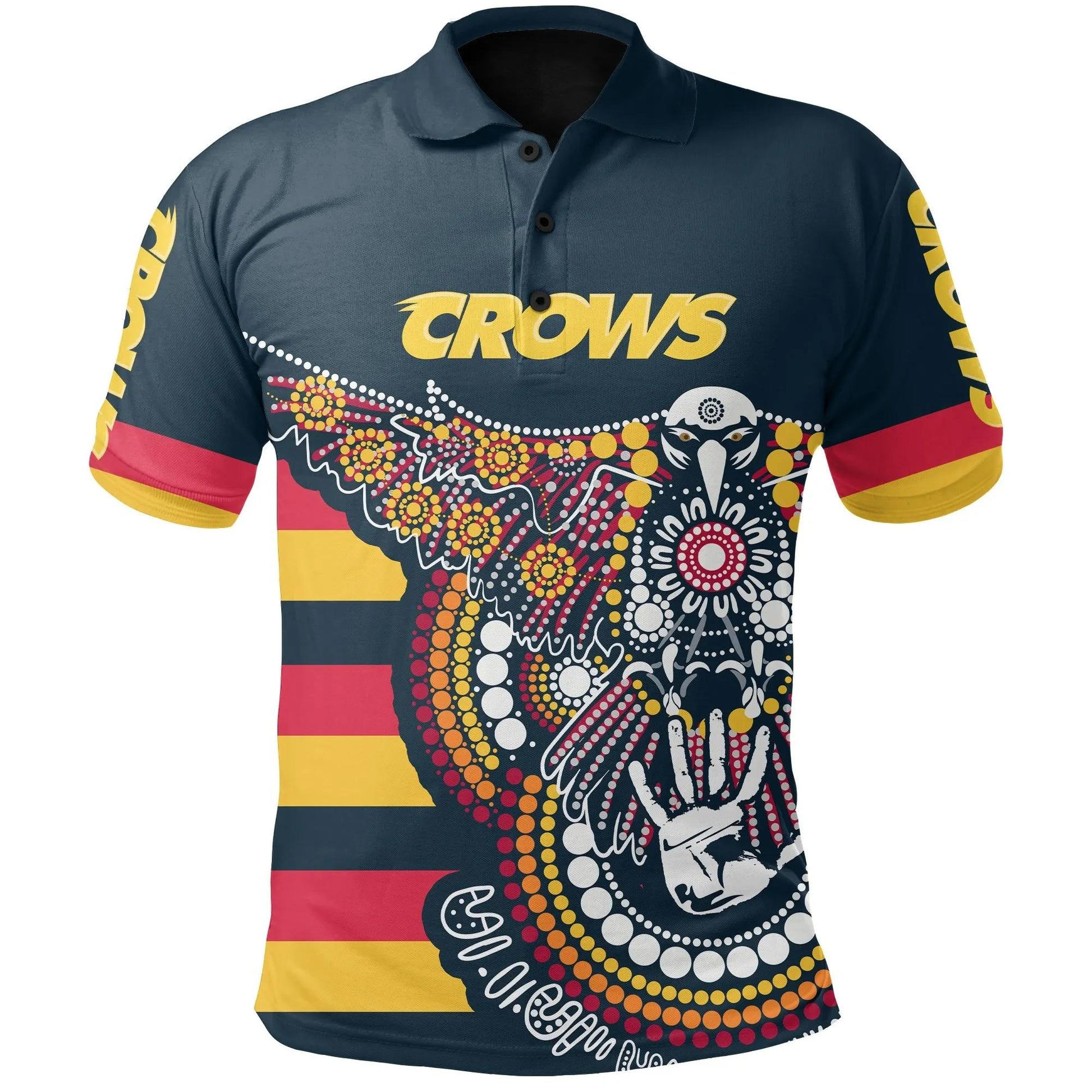 Simonandcool (Custom Personalised) Adelaide Polo Shirt Crows Aboriginal Sport Style A7