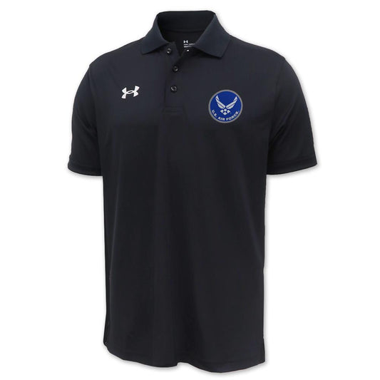 Simonandcool Air Force Under Armour Tactical Team Polo (Black)