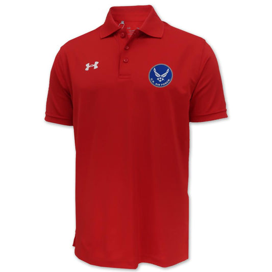 Simonandcool Air Force Under Armour Tactical Team Polo (Red)