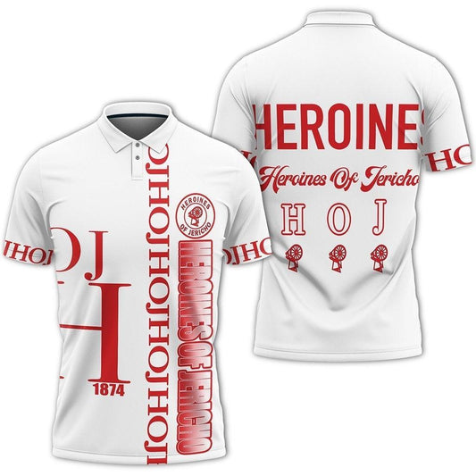 Simonandcool African Polo - White Heroines Of Jericho Polo Shirt