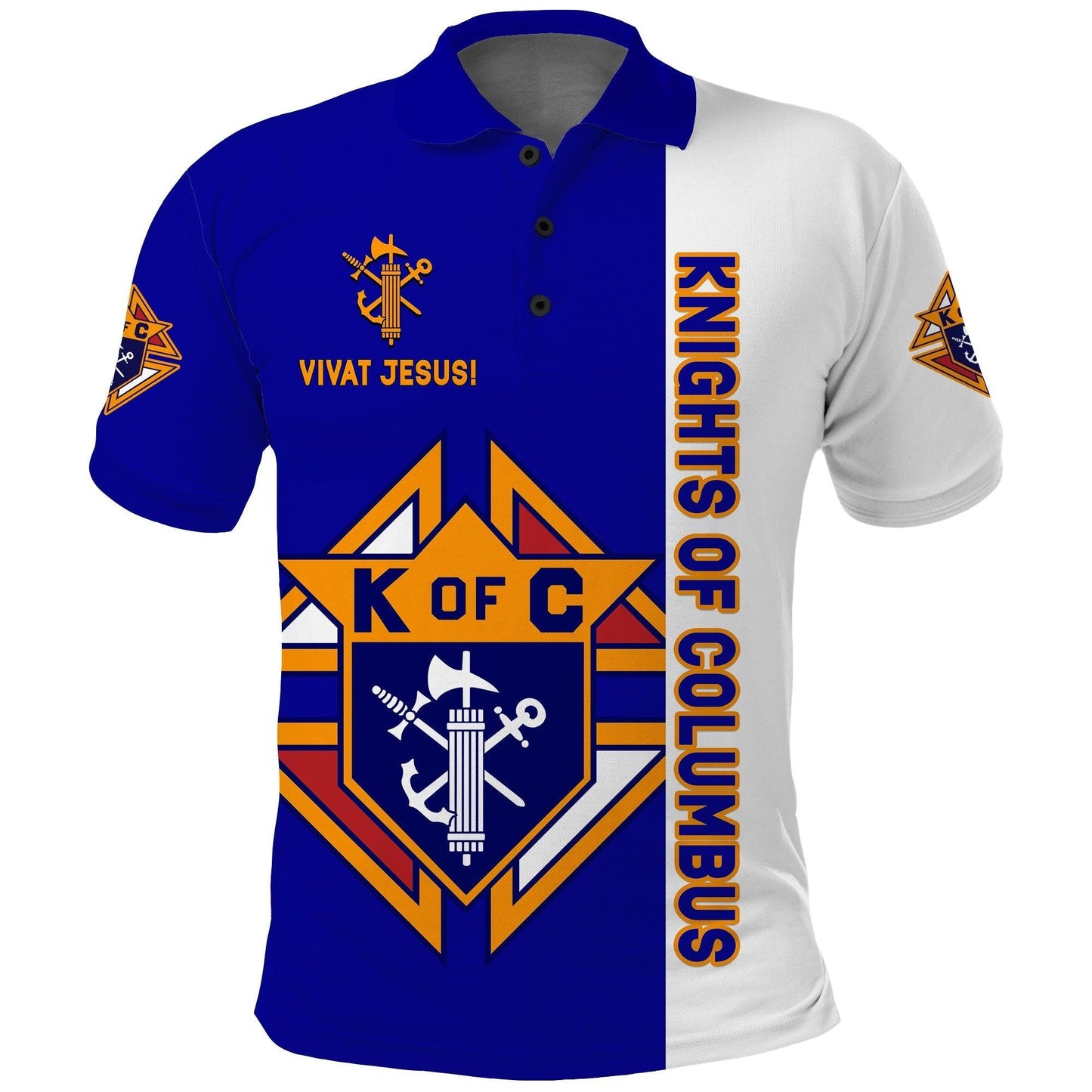 Simonandcool (Custom Personalised) Knights of Columbus Polo Shirt Half Style LT13