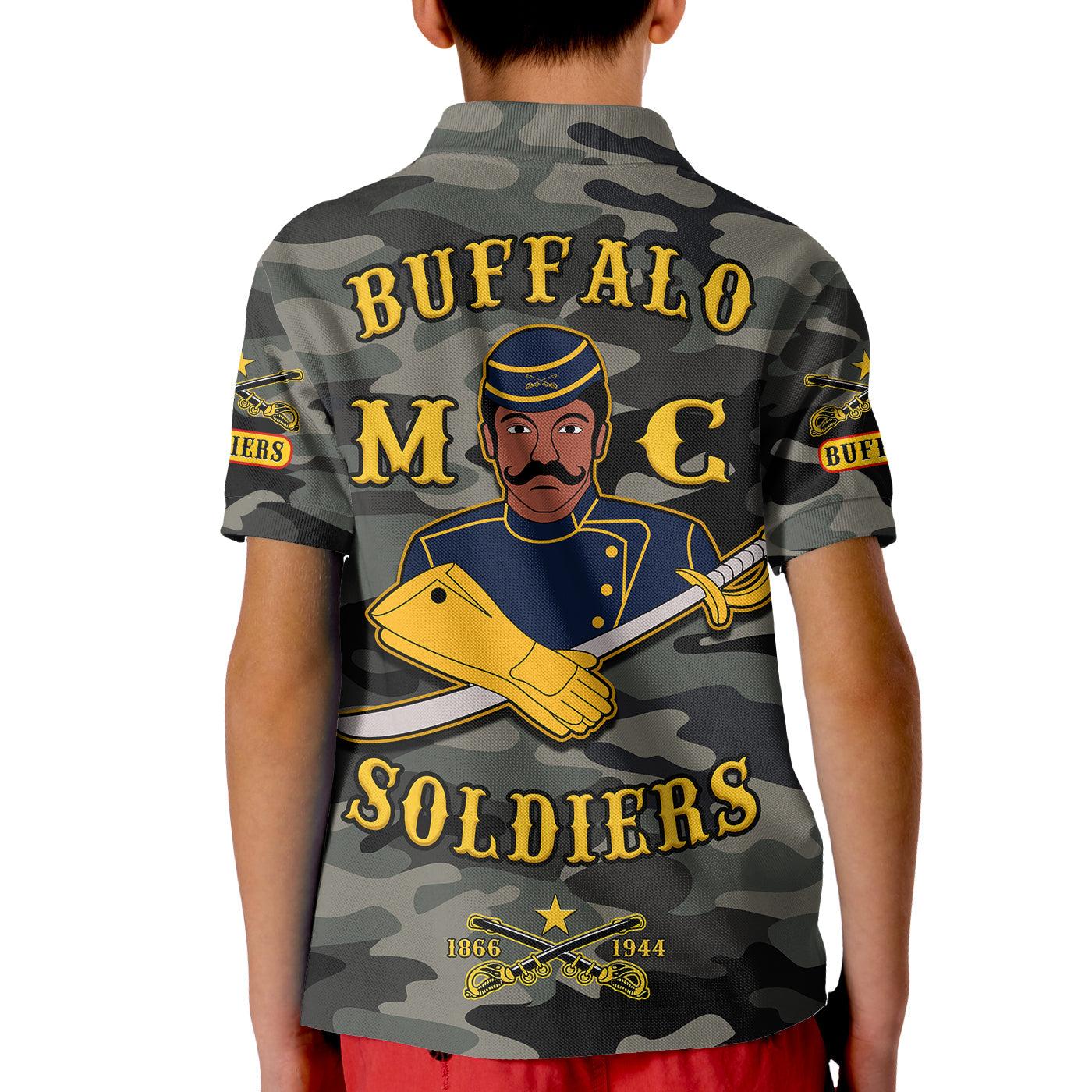 Simonandcool (Custom Personalised) Buffalo Soldiers Polo Shirt Camouflage Unique LT13