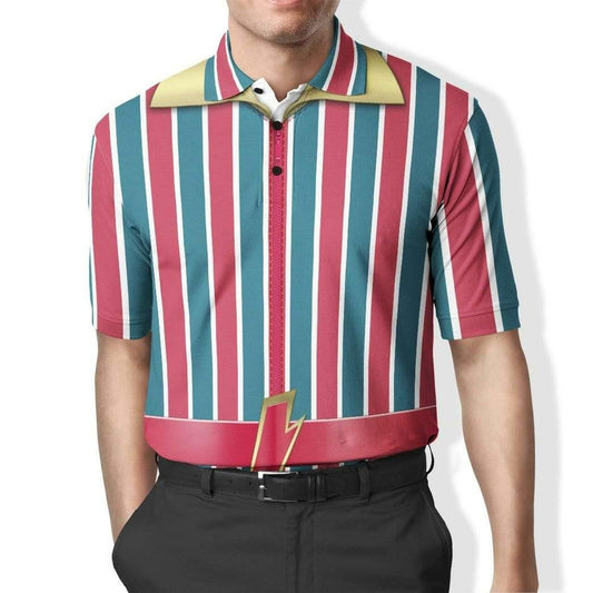 Simonandcool 3D Ziggy Stardust Costume Full-Print Polo T-Shirt Fashion Brand Trendy Model Pod All Over Print 3D Shirt5379